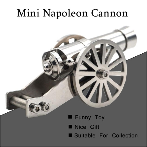Lovely Solid Brass Miniature Napoleon Cannon Barrel Model.H-8.5xL-15cm/W-500g 