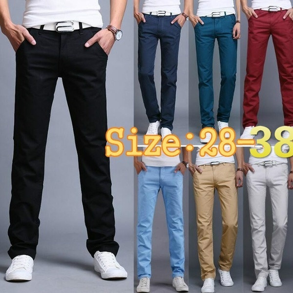 Men's Fashion Black Dress Pant Suit Men Business Pants Cargo Pants for ...