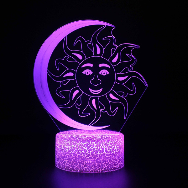 Creative Sun And Moon 3d Table Lamp Luminaria Led Night Lights Kids Children S Room Decorative Lighting Great Gift For Kids Wish