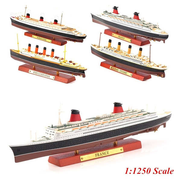 ATLAS 1/1250 Scale France Steamboat Alloy Cruise Ship Model Boats Vehicles Gift 