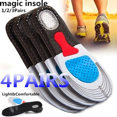 New Fashion Women Men Gel Orthotic Sport Running Insoles Insert Shoe Pad Arch Support Heel Cushion 1/2/3/4 Pairs 