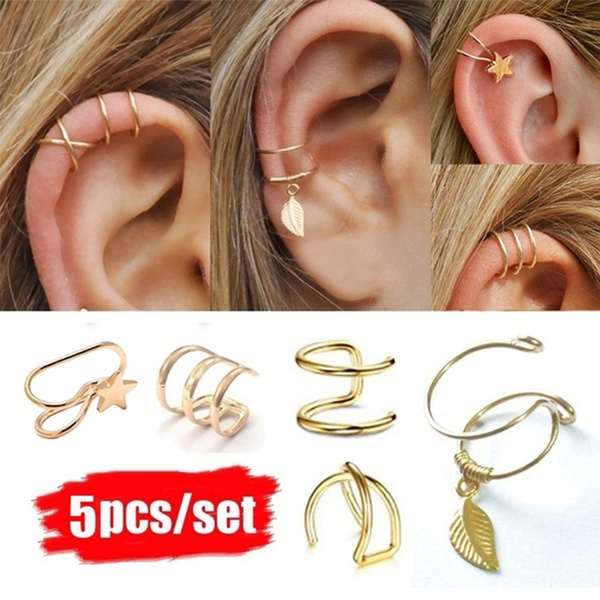 Dropship 20 Pcs Ear Cuffs For Women Non Piercing Fake Cartilage Wrap Earrings  Helix Earrings Cuff Evil Eye Flower Ear Cuff Set Cuff Earrings For Women to  Sell Online at a Lower Price | Doba