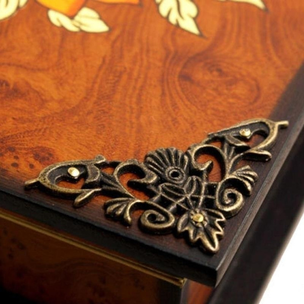 8pcs Vintage Angle Corner Protector Edge Cover Decorative For Wooden Box Case Wish - Decorative Table Corner Protectors 8pcs Vintage Angle Corner Protector Edge Cover Decorative For Wooden Box Case Wish - Decorative Table Corner Protectors