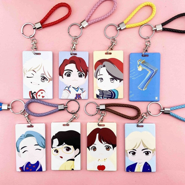 Fashion BTS Card Holder Bangtan Boys Cute Cartoon Design Children Card