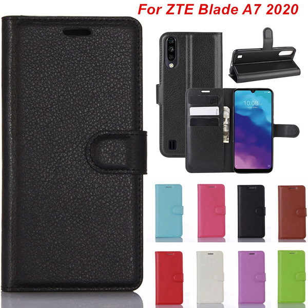 For ZTE Blade A7 2020 Case Luxury Wallet Style PU Leather Back Cover ...