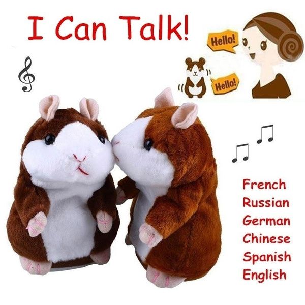 Cute Talking Nod Hamster Mouse Electric Spark Sound Recording Chat Mimicry Pet Plush Toy Wl Wish