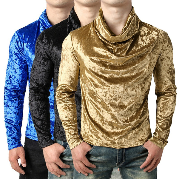 Gold turtleneck mens best sale