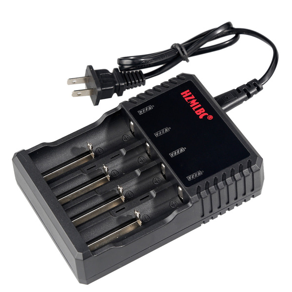 Four-Slot Lithium Battery Charger US Plug 4 Slot Universal For 18650 16340 14500 