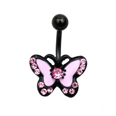 butterfly, pink, Fashion, bodypiecingjewelry