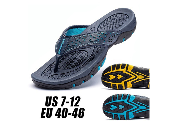 2020 Summer Men Slippers Beach Leather Shoes The Trend of