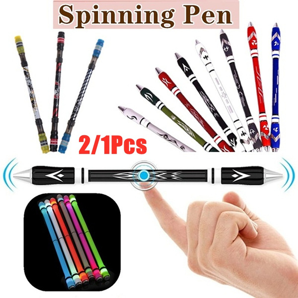 None Smooth Surface Ant-slip Spinning Rotation Pen 0.5 Pen Head Fluent Writing 