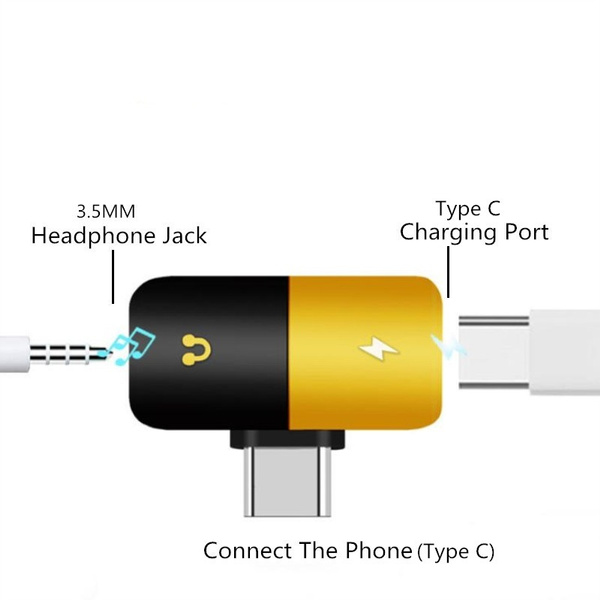 olhveitra type c to 3 5mm dual headphone jack aux splitter audio converter adapter for xiaomi huawei htc usb c charging wish