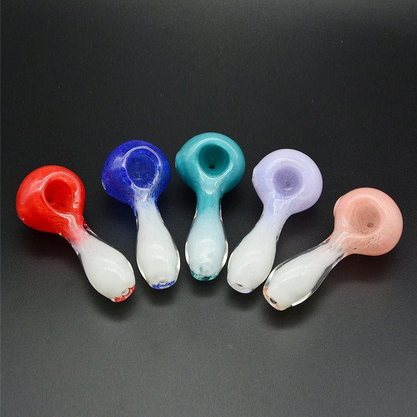 Smoking Glass Bowls Glass Tobacco Pipes Cool Spoon Pipes 3.9