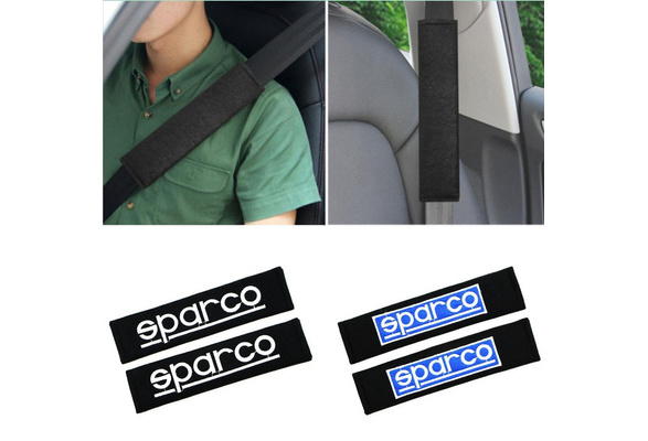 2Pcs Cotton Car Shoulder Belt pads Safety for SEAT belt Cover SPARCO  Styling Accessories