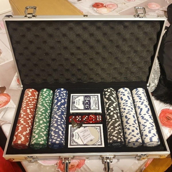 vidaXL Pokerkoffer Alu Koffer Pokerset Poker Set 500/1000 Laser Pokerchips 