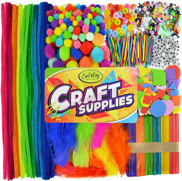 1750+ pcs] Arts & Crafts Supplies, Craft Supplies for Kids, Toddler  Crafts & Sensory Items, Toddler Art Supplies, Craft Supplies for Adults, Busy Box & Sensory Bin Items