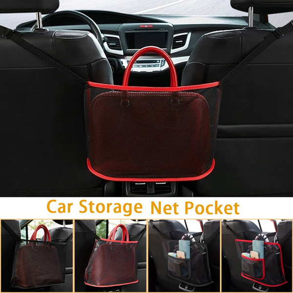 Details about   Car Seat Storage Bag Organizer Trash Net Holder Multi-Pocket Travel Bag Back 