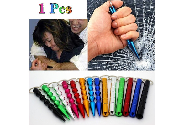 New aluminum tactical key ring pocket stick outdoor ladies anti-wolf self-defense  pen