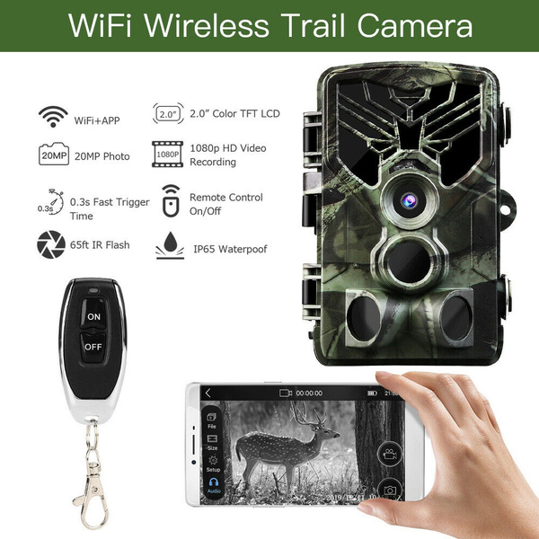 20MP Wireless Wifi 810 Hunting Camera Night Vision 1080P APP Remote Waterproof # 