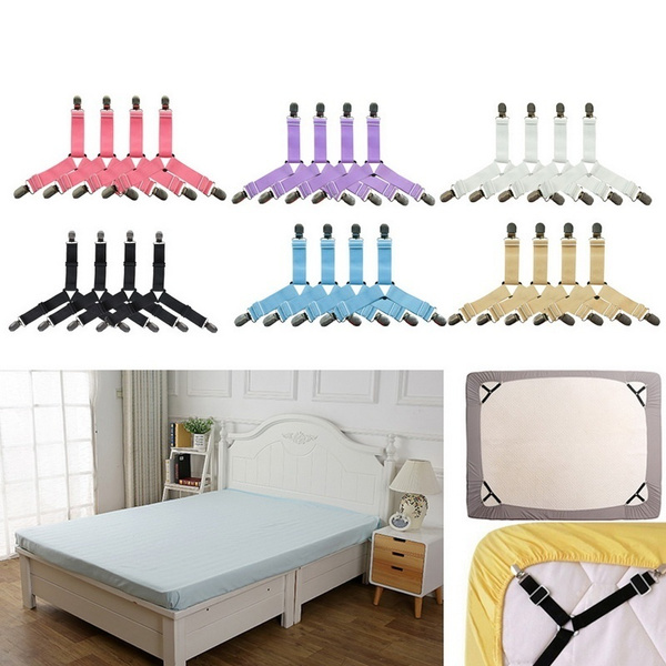 4pcs Multipurpose Bed Sheet Clip, Bed Frame Pegs