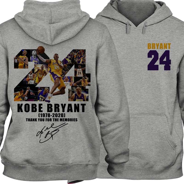 Kobes Bryants 24 bl-a-ck Mamba Thank You for The Memories Signed Costume Gifts Hoodie Hoodies