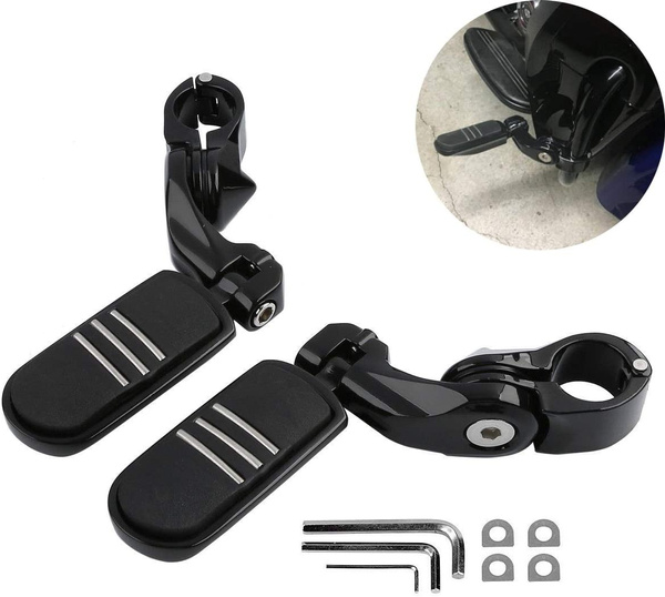 Motorcycle Highway Foot Pegs Rest Pedals with Mounting Fixing Brackets ...