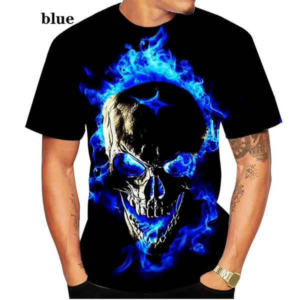 T shirt skull on sale design