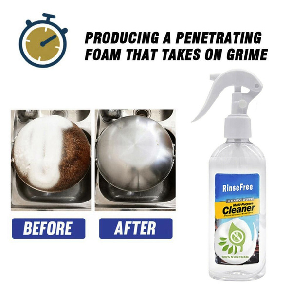 Safety Stain Removal All Purpose Rinse Free Cleaning Supplies Foam Detergent Bubble Cleaner Kitchen Grease Cleaner Cleaning Spray Wish