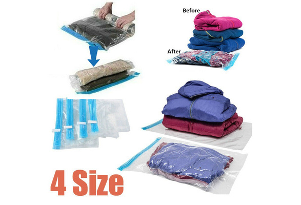 4 Piece Hand Roll Vacuum Storage Bag 20 X 20.50 W85568, Color: Clear -  JCPenney