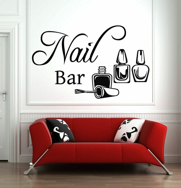 Beauty Wall Decor Custom Salon Manicure Hair Nails Eye Lashes Decal Women  Girl Room Gifts Her Vinyl Wall Art Decals Kids Stickers 964ER - Etsy  Singapore