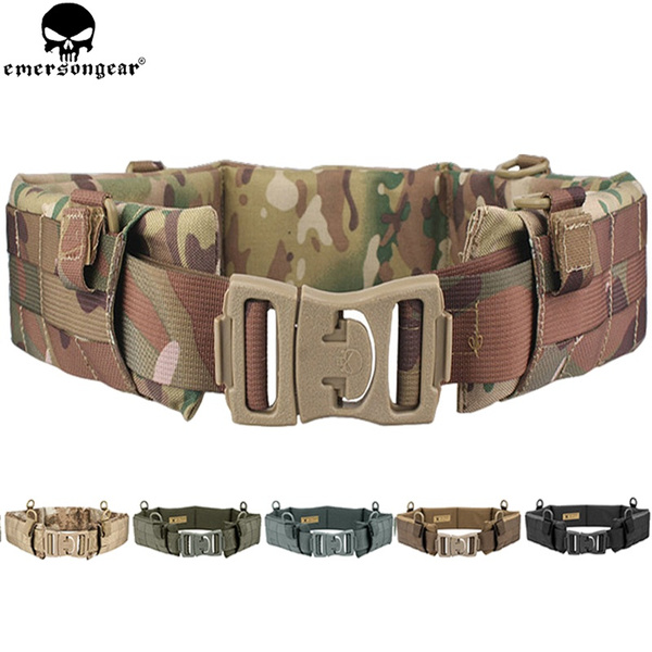 EMERSONGEAR Tactical Belt With Quick Release - 2-Layer Nylon Duty Belt For Military & Outdoor