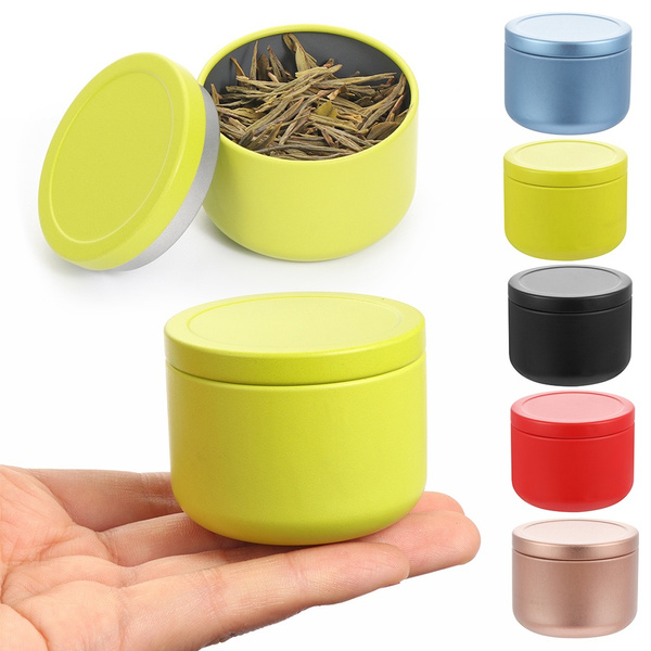 Mini Packaging Round Container Sealed Cans Airtight Box Candy Jar Tea Storage