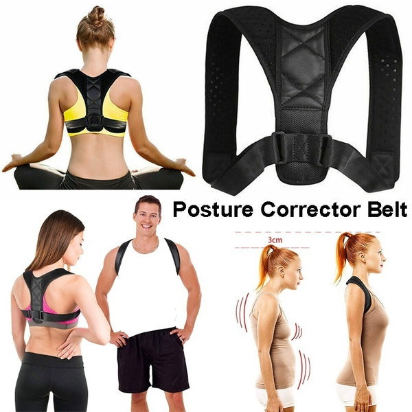 Posture Corrector Back Body Brace Adjustable Lumbar Shoulder Spinal Support  Belt