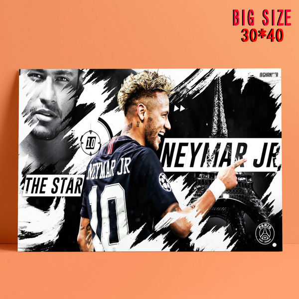 Neymar Jr 50 Tin Sign Anime Poster Bar Pub Home Metal Wall Art Decor Big  Size Poster 30*40cm | Wish