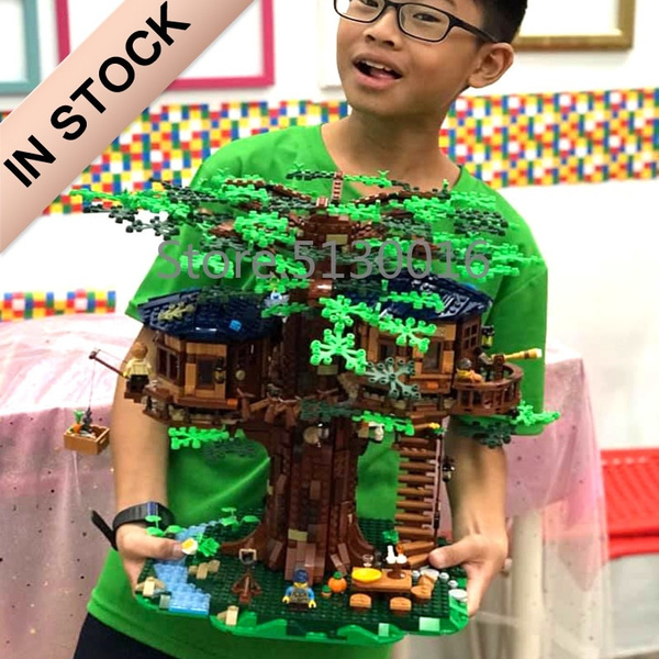 Building Blocks Tree House 3117pcs Ideas Model Leaves Education toys 