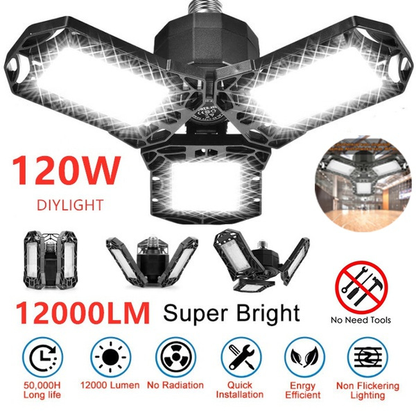 New 360 Degree LED Garage Lights 30 60 120W E27 LED Garage Ceiling