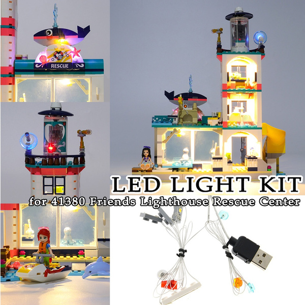 LED Light Up Kit For LEGO 41380 Friends Lighthouse Rescue Center Lighting Set