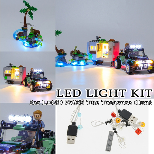 Building Blocks LED Light Kit for LEGO 75935 Jurassic World Baryonyx Face Off 