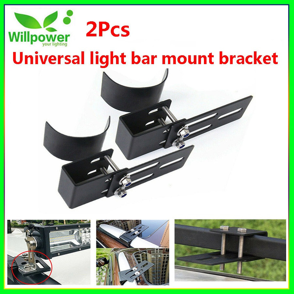 Willpower 2 Set Car Roof Rack Light Bracket Portable Crossbar Luggage Rack Bumper Bull Bar 6867