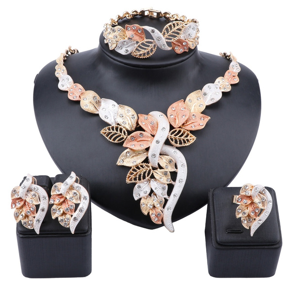 Pendant Necklace Earrings, Big Jewelry Sets, Dubai Jewelry