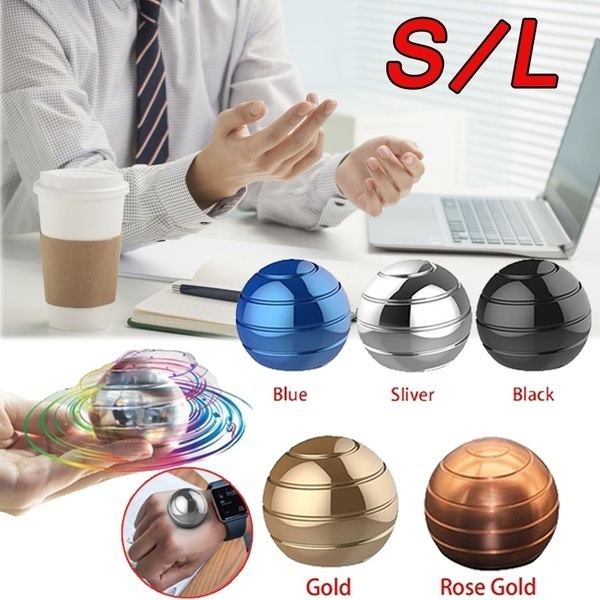 Desktop Decompression Rotating Spherical Gyroscope Kinetic Desk Toy ...