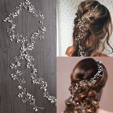 pearlhairband, hair, bridalhairjewelry, Crystal