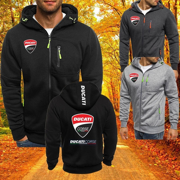 ducati zip up hoodie