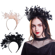 decoration, flowerfeatherhairband, Fashion, featherheadband