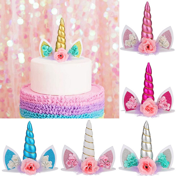 Unicorn Cake Cupcakes for a Party Stock Photo - Image of balloons, dessert:  107397554