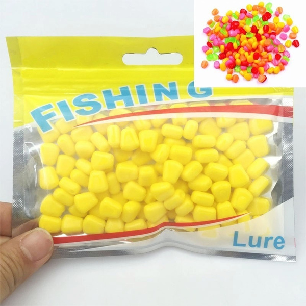 100 Pcs Bionic Corn Kernel Bait Carp Fishing Lures Floating