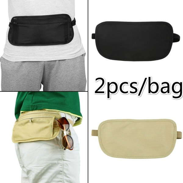 Men Women Running Fanny Pack Waist Belt Bag Money Pouch Travel Zipper Mobile Bag