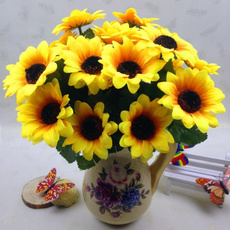 artificialsunflower, Home & Kitchen, silkartificialflower, Flowers