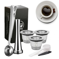 Steel, Coffee, Set, stainlesssteelcoffeecapsule