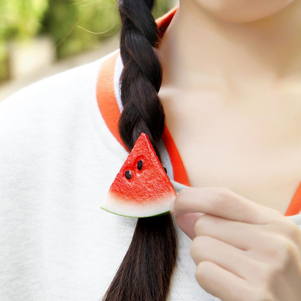 Cute Kids Strawberry Lemon Orange Watermelon Hair Pins Barrettes Hair Clips BB Pins